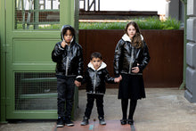 Load image into Gallery viewer, White/Black Reversible Coat