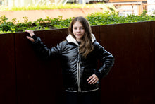 Load image into Gallery viewer, White/Black Reversible Coat
