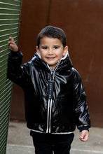 Load image into Gallery viewer, White/Black Reversible Coat