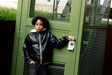 Load image into Gallery viewer, White/Black Reversible Coat