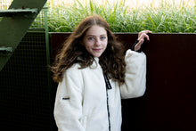 Load image into Gallery viewer, White/Black Reversible Coat