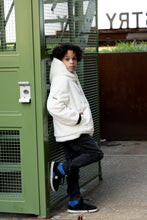 Load image into Gallery viewer, White/Black Reversible Coat